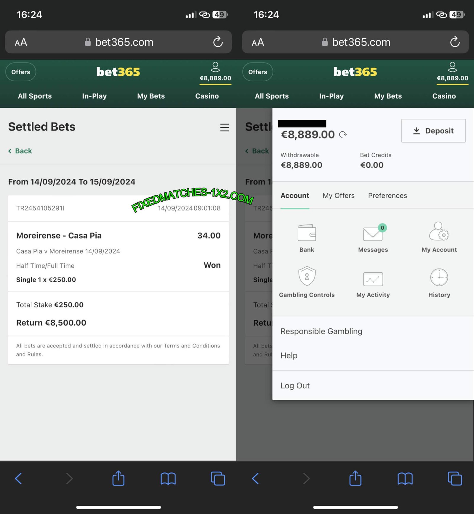 MANIPULATED HTFT FIXED BETTING ODDS