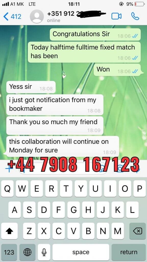 whatsapp fixed match proof ht ft 19 06