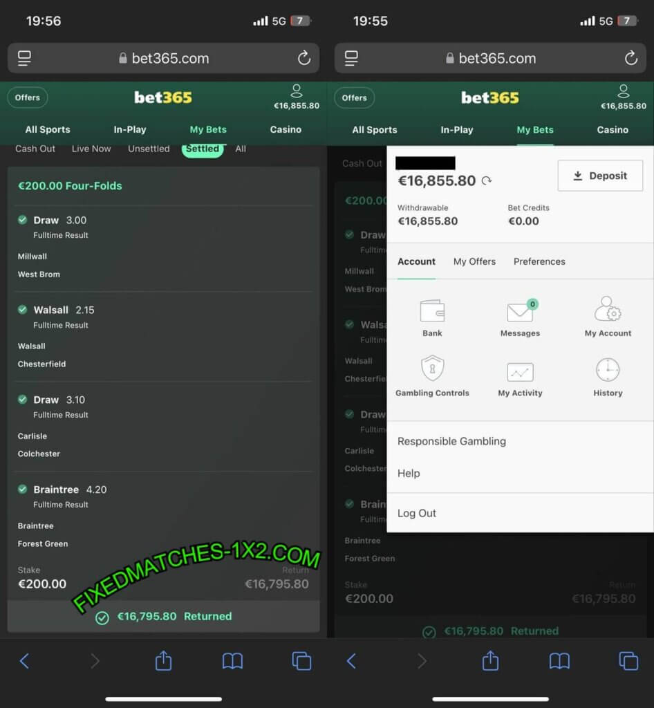 FIXED MATCH 1X2 VIP BETTING TIPS