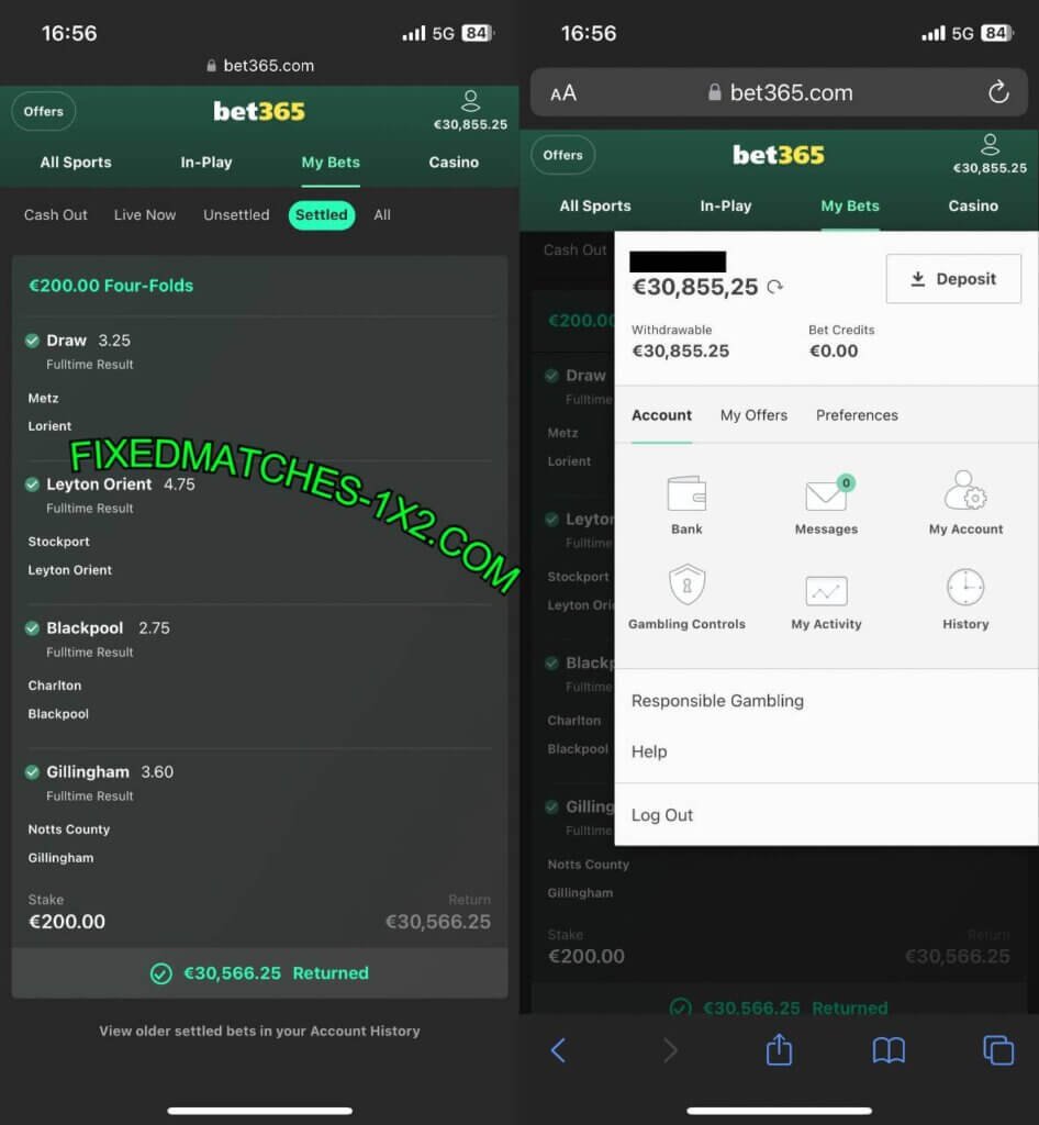 FIXED VIP TIPS 1X2 FOOTBALL BET