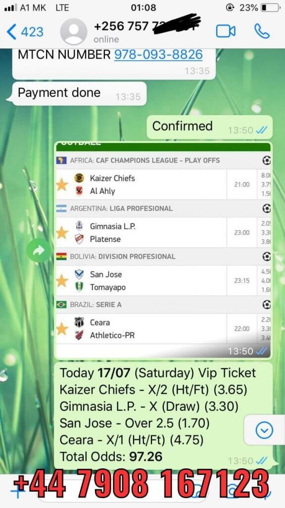 best fixed matches won combined vip ticket 17 07