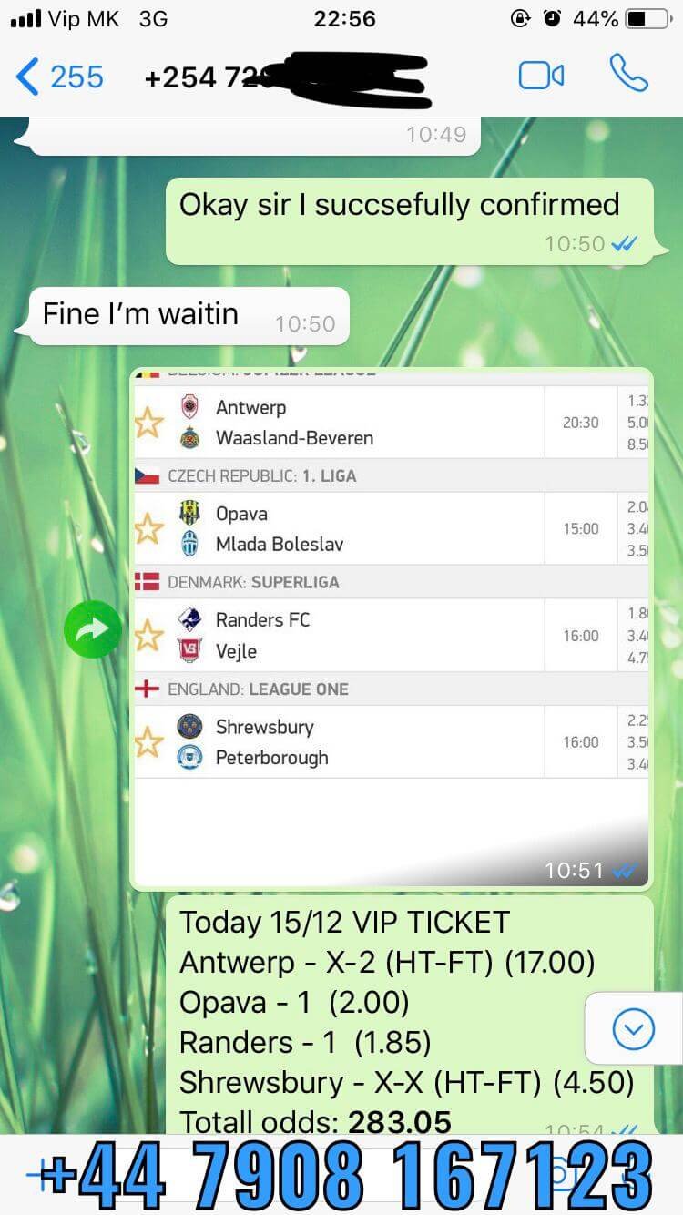 sure fixed matches proof vip ticket
