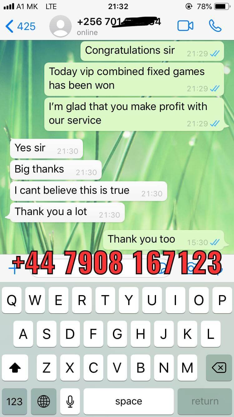 whatsapp proof fixed matches won solo predict