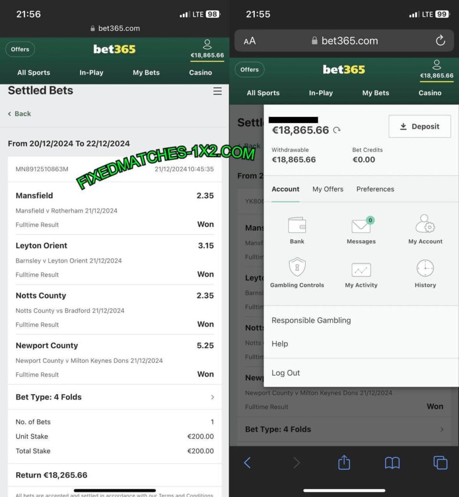 Manipulated Fixed Matches