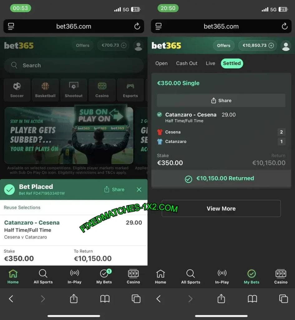 BET365 FIXED MATCHES 21 12 BET365 FIXED MATCHES 21 12