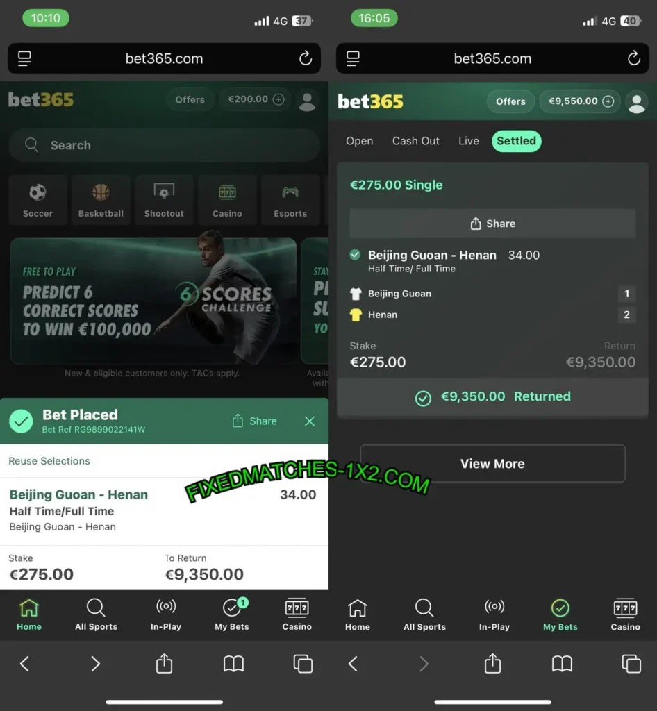 BET365 FIXEDMATCHES 1X2 BET365 FIXEDMATCHES 1X2