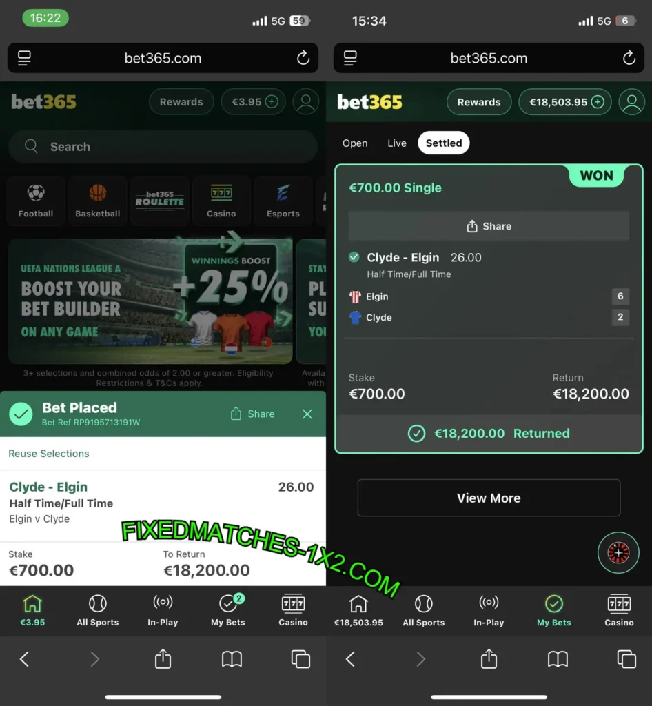 BET365 HALFTIME FULLTIME MATCH 1X2 BET365 HALFTIME FULLTIME MATCH 1X2