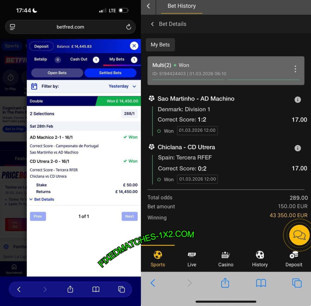BETFRED SURE FIXED MATCHES TIPS