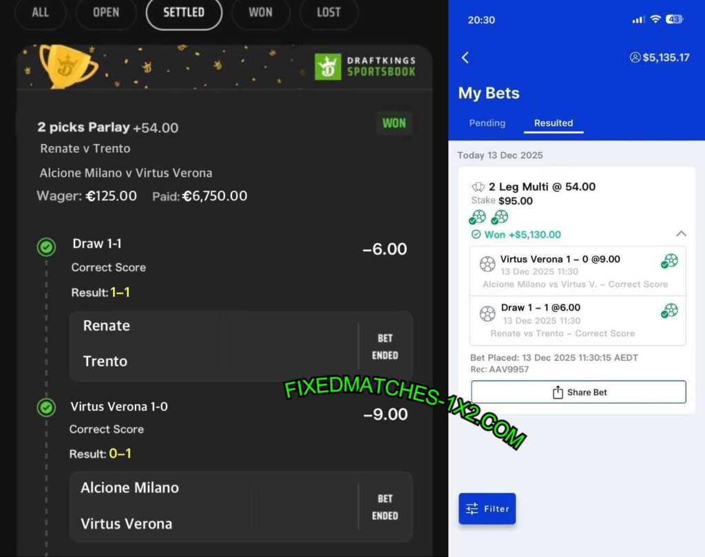 DRAFTKINGS FIXED MATCHES TIPS DRAFTKINGS FIXED MATCHES TIPS