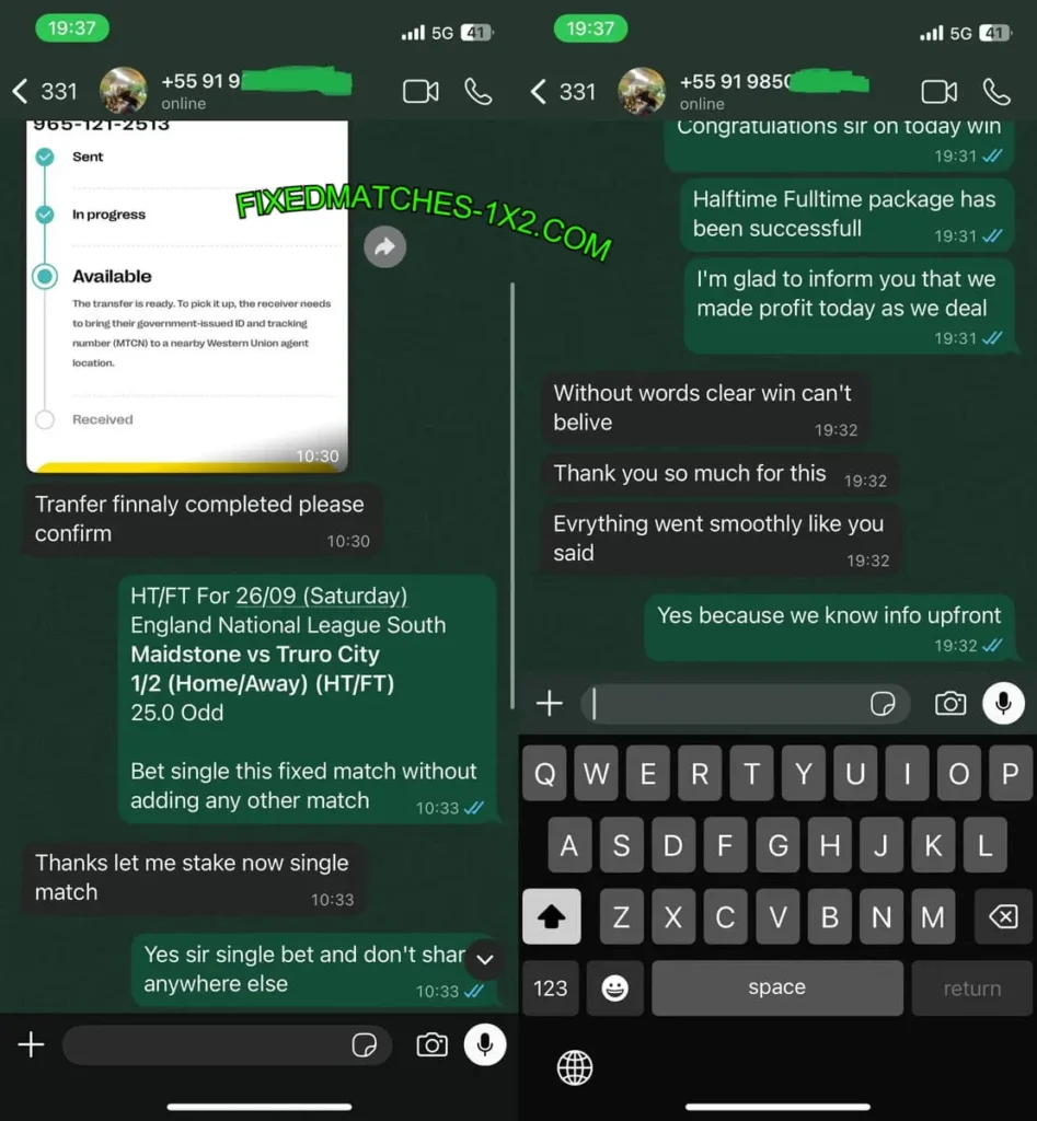FIXED MATCHES WHATSAPP 1X2 FIXED MATCHES WHATSAPP 1X2