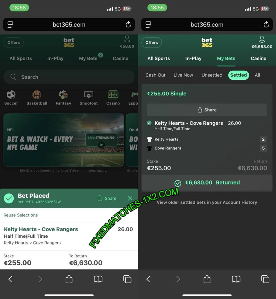HTFT FIXED MATCHES1X2 HTFT FIXED MATCHES1X2