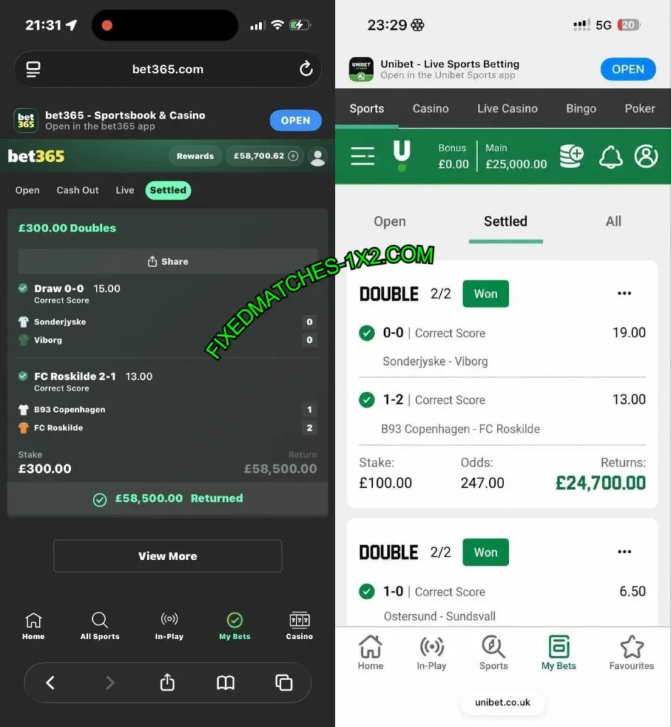 UNIBET CORRECT SCORE FIXED TIPS UNIBET CORRECT SCORE FIXED TIPS