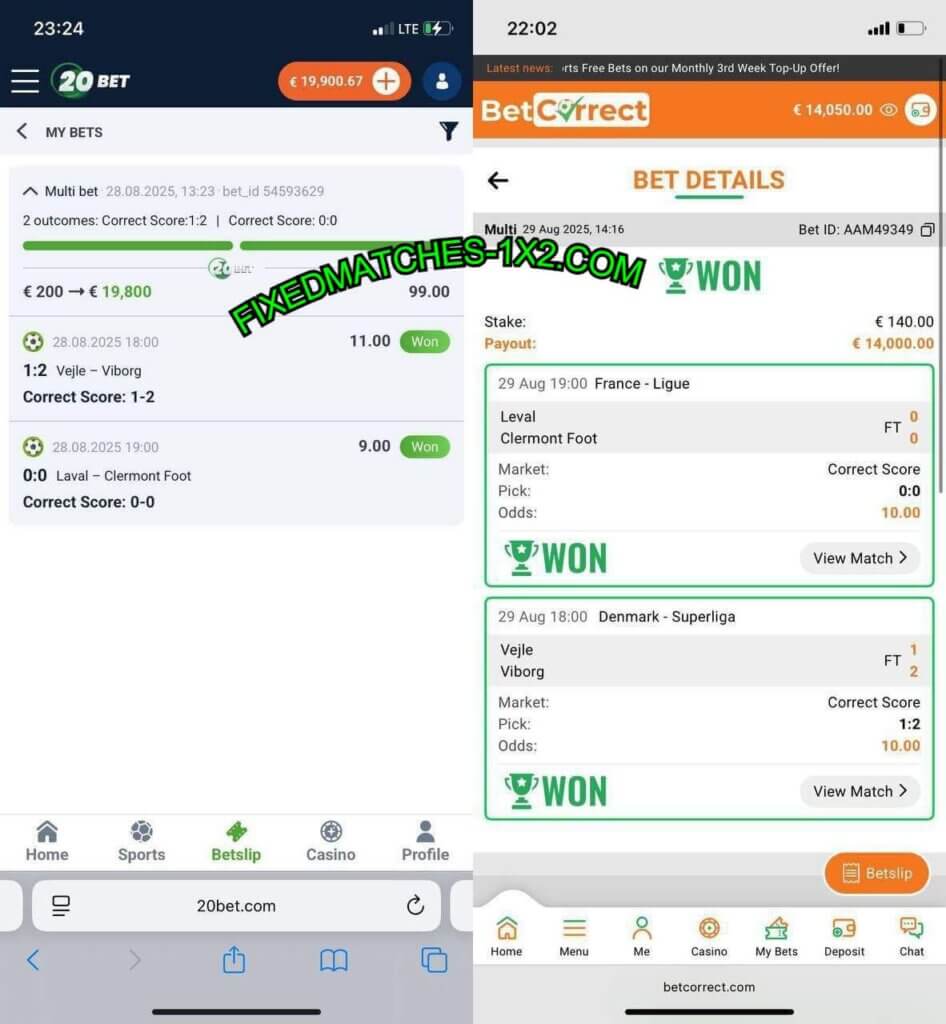 20BET CORRECT SCORE BETTING TIPS