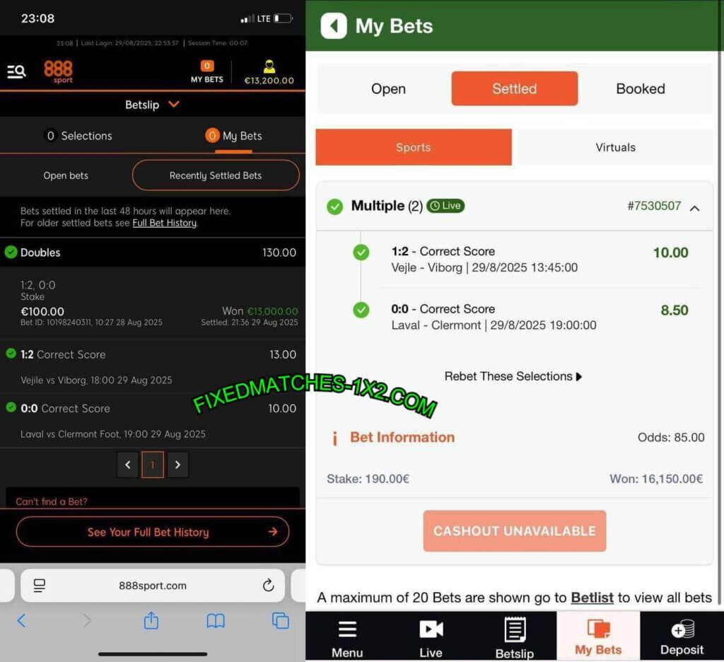 888 SPORT FIXED MATCH TIPS