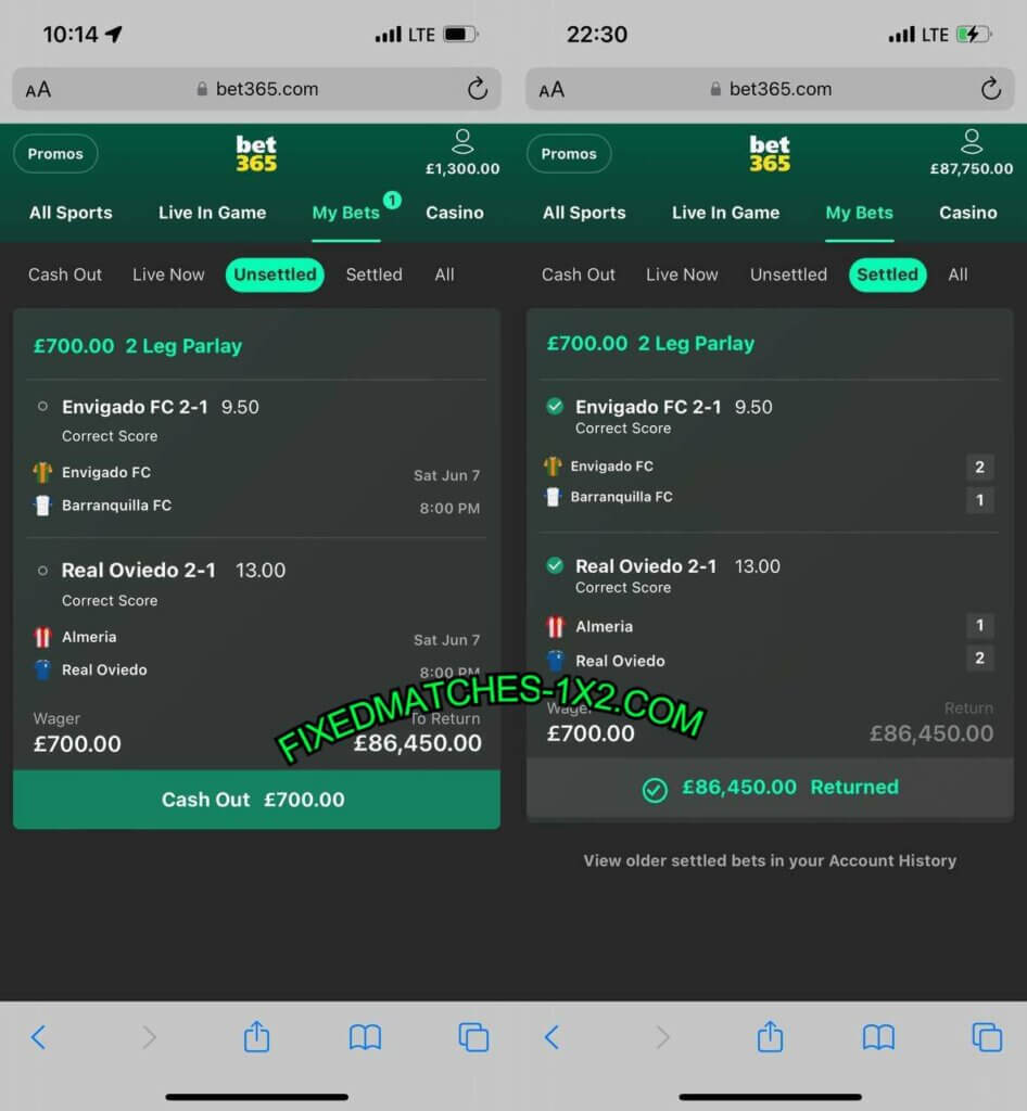 BET365 SOCCER FIXED BETTING TIPS