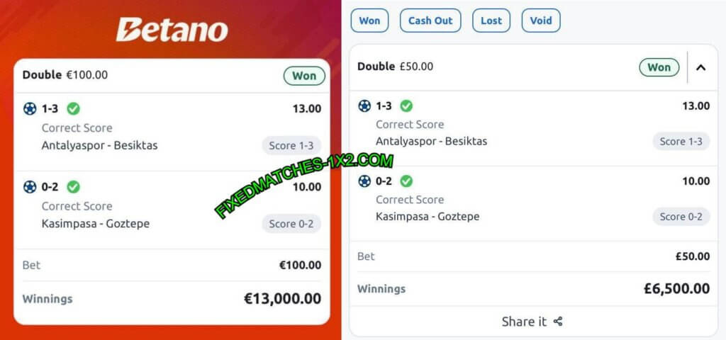 BETANO CORRECT FIXED MATCHES TIPS