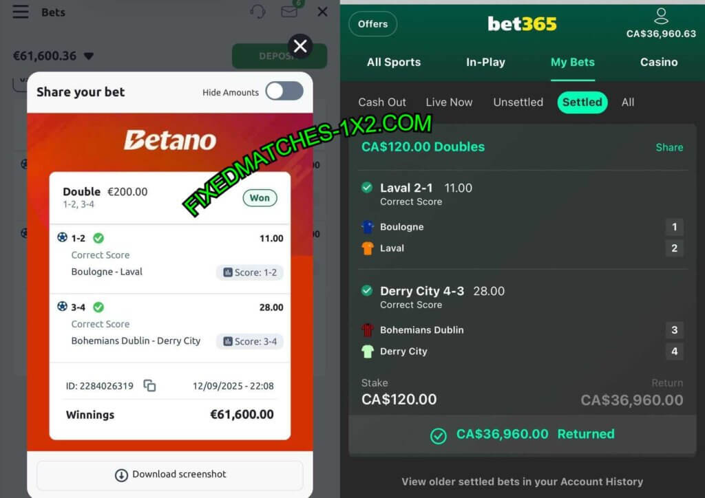 BETANO SOCCER FIXED MATCHES TIPS