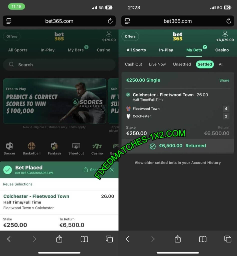 BETTING FIXED MATCHES HTFT TIPS