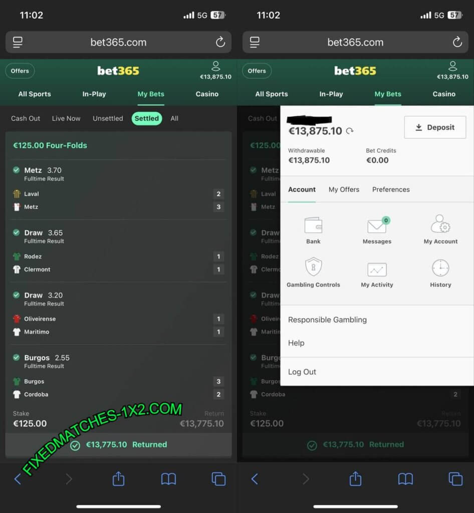 BETTING FIXED MATCHES TIPS 1X2