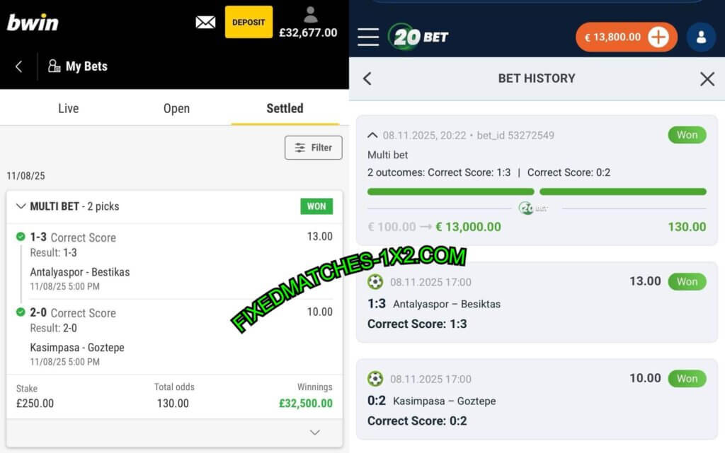 BWIN FOOTBALL FIXED MATCHES TIPS