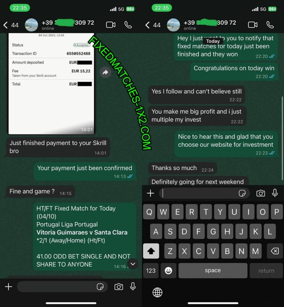 MANIPULATED FIXED MATCH TIPS HTFT ON WHATSAPP