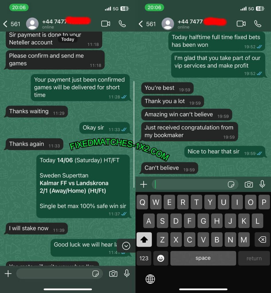 MANIPULATED WHATSAPP FIXED GAMES