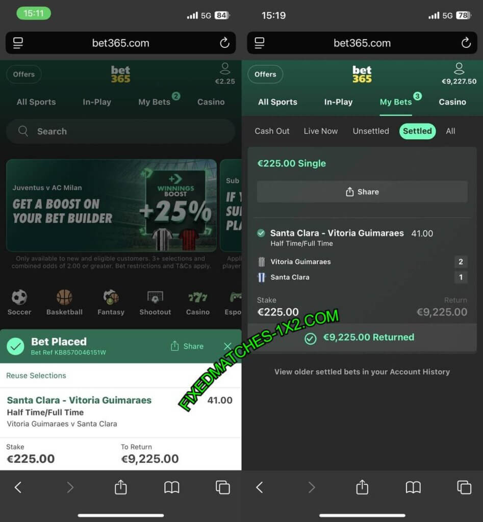SAFE FIXED MATCHES 1X2 TIPS