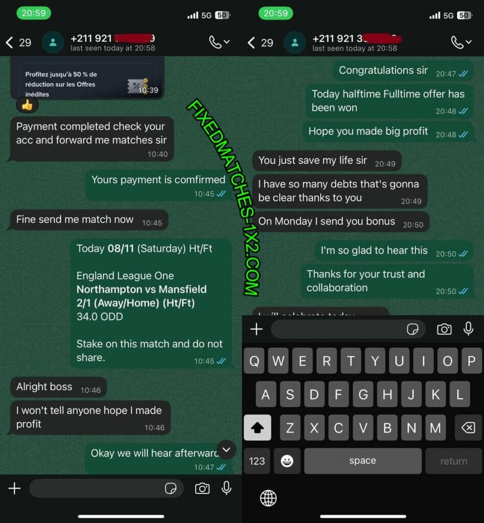TELEGRAM FIXED MATCHES TIPS 1X2