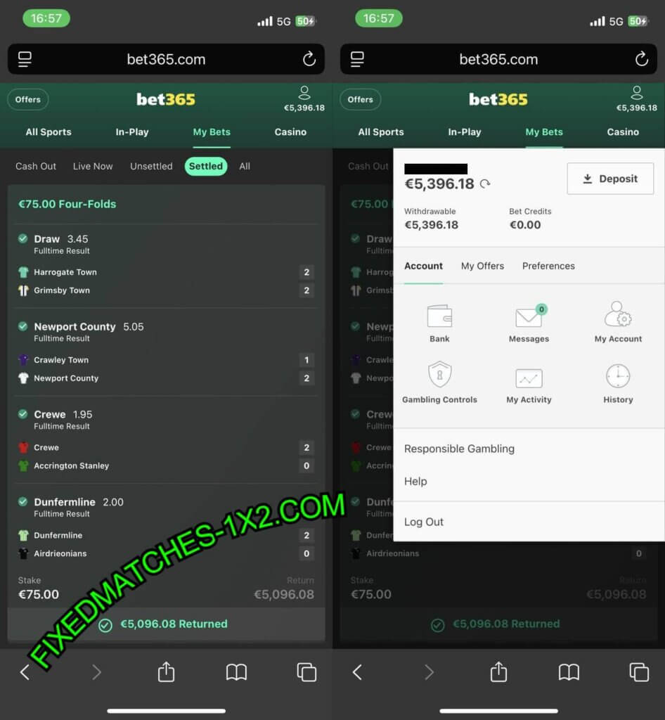 VIP FOOTBALL FIXED MATCHES 1X2