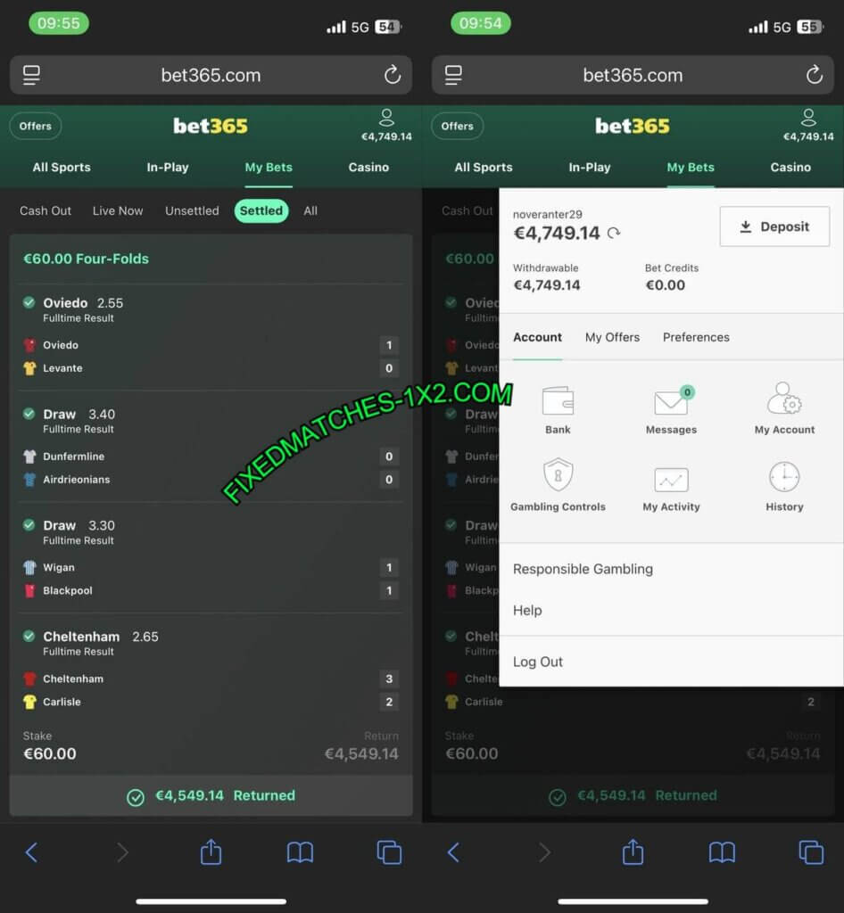 VIP FOOTBALL FIXED MATCHES TIPS 1X2