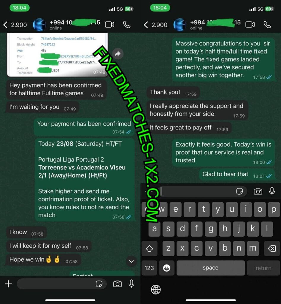 Whatsapp Fixed Matches 1x2