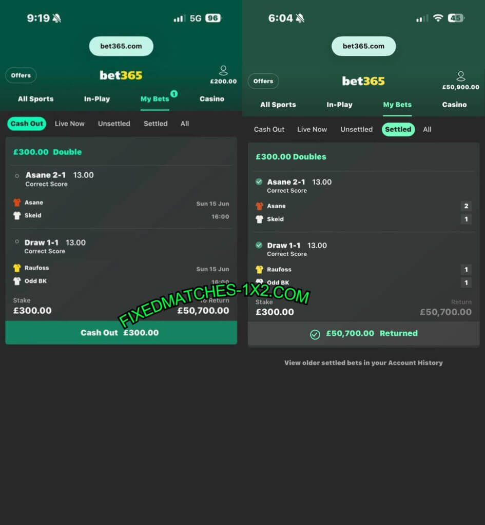 bet365 correct score fixed matches tips